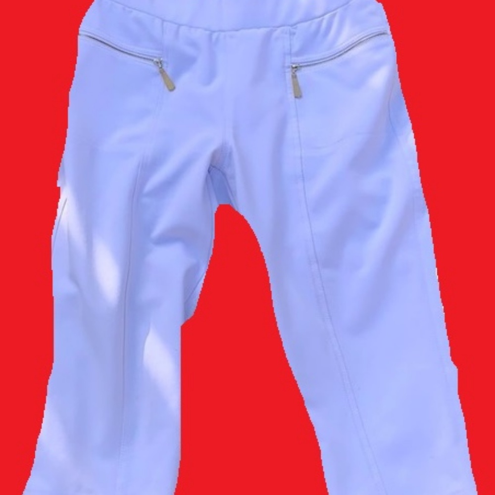 Vintage Chanel Ankles cropped white capris